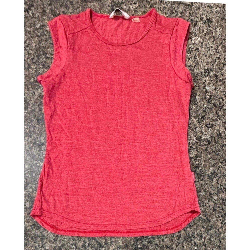 Giro Sport Design Womens Red Heathered Cycling Jersey Sleeveless 3-Pocket Top‎ L